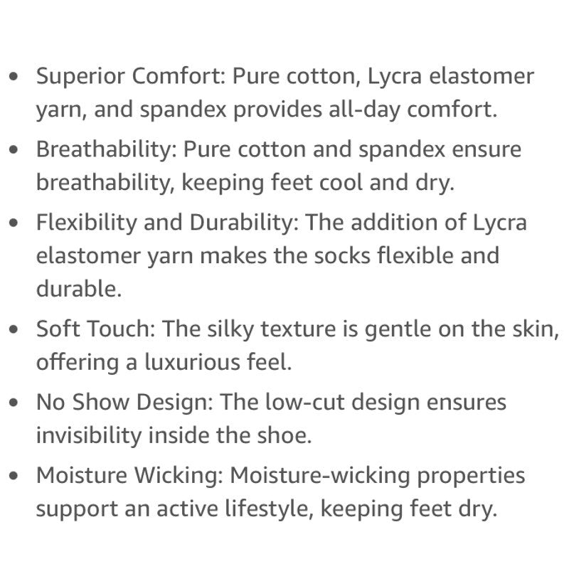 NWT ~ 4 Pairs Seamless Odor Free DuraSocks No Show Cotton Socks ~ Unisex