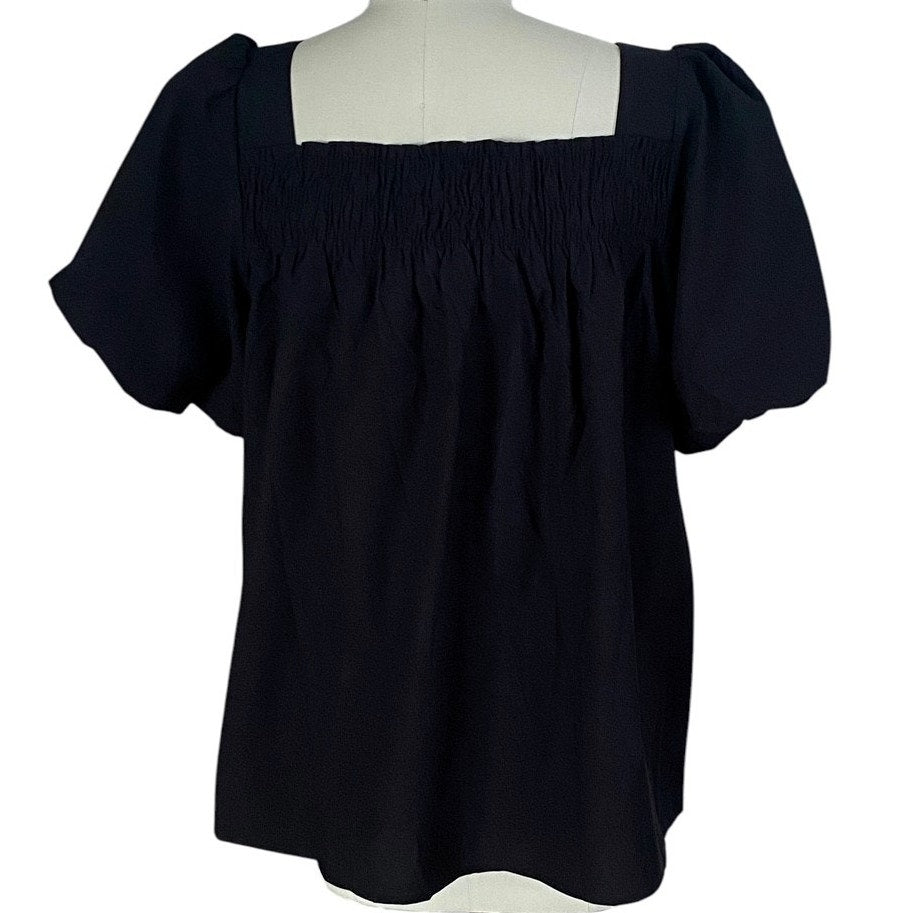NWT ~ Black Boho On Off Shoulder Bohemian Blouse by Concept ~ Plus Size XXL