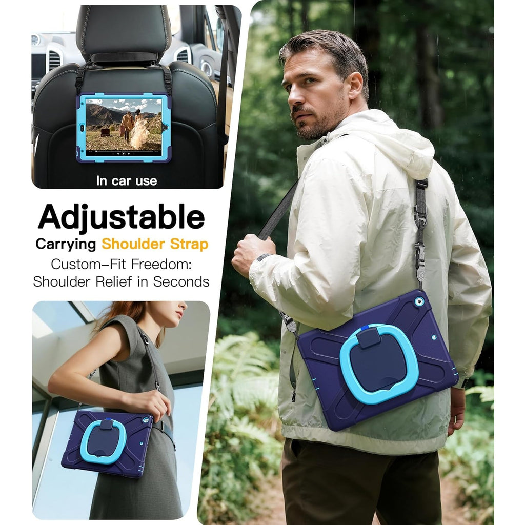 BRAND NEW ~ Rugged Kids Friendly Silicone Case iPad Folding Stand/Handle Grip