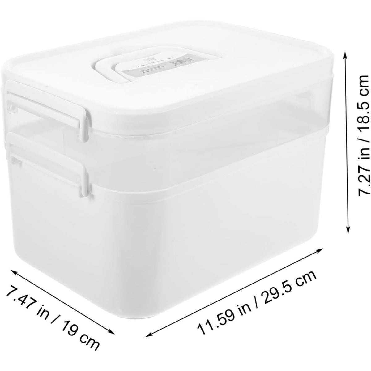 BRAND NEW ~ Large Capacity Manicure Tool Storage Box & Handle & Tray Organizer