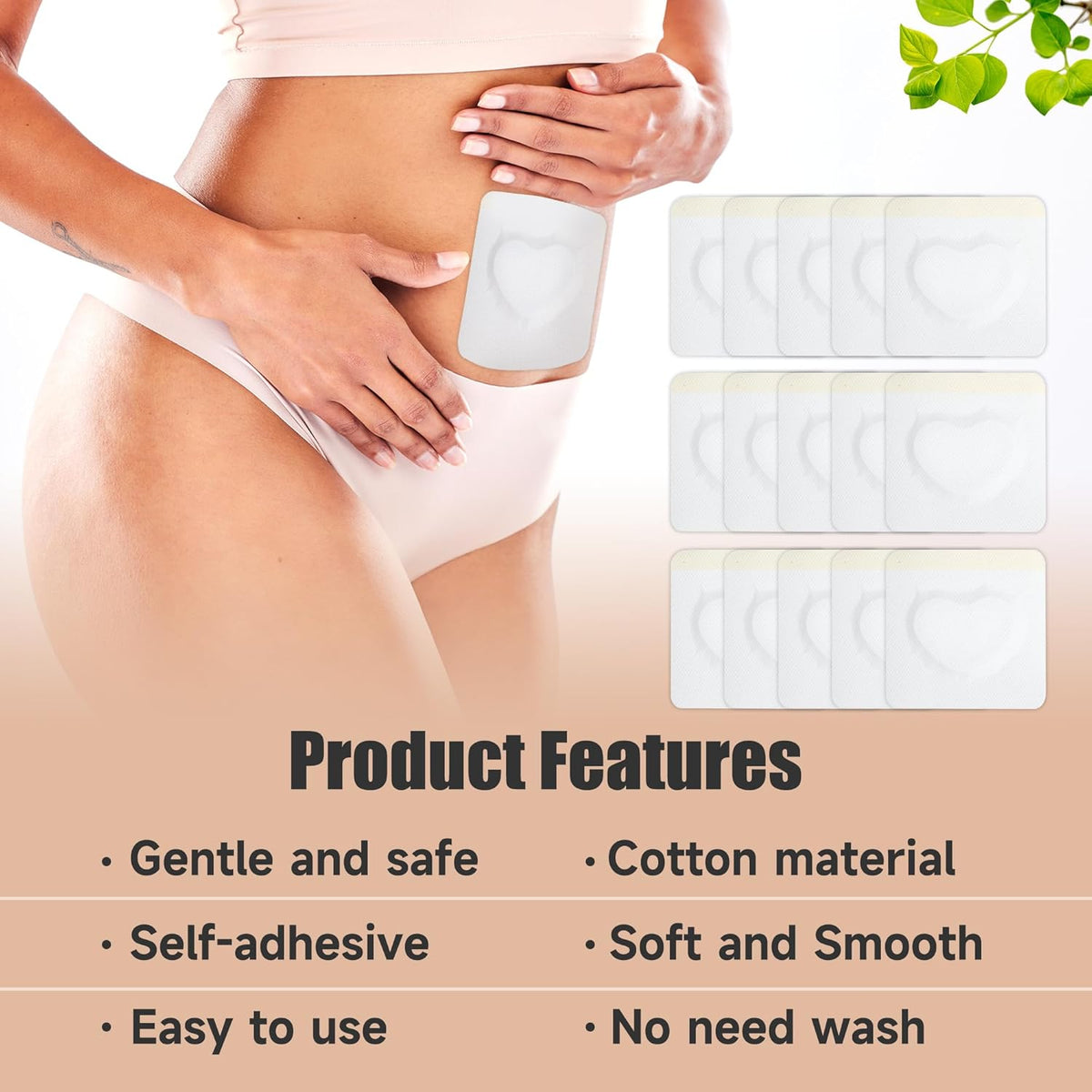 BRAND NEW ~ 30Pcs Disposable Castor Oil Adhesive Pack Wrap Belly Button Patches