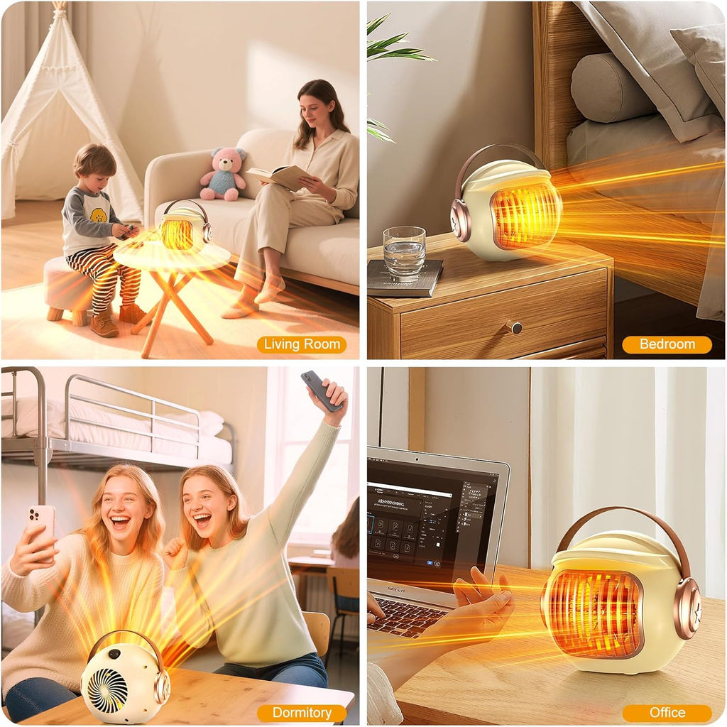 BRAND NEW ~ Small Quiet Indoor Space Heater ~ Tip Over & Overheat Protection