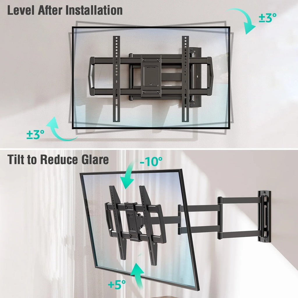 BRAND NEW ~ Full Motion 37.9 Long Arm Tilt & Swivel Arm TV Wall Mount