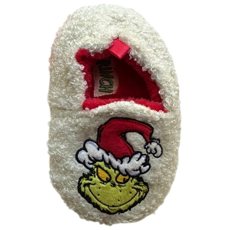 NWT ~ Dr. Seuss Christmas The Grinch Children's Kids Slippers ~ Boys Girls 5/6