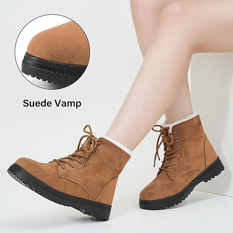 BRAND NEW ~ Women's Rust Ankle Boots Comfortable Lace Up Outdoor Booties Size 8