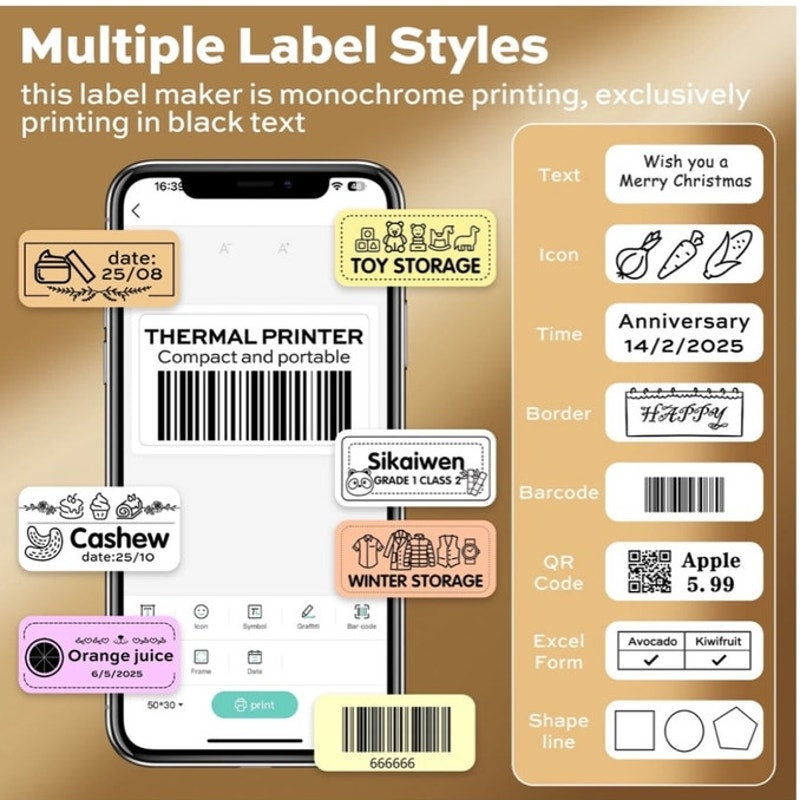 BRAND NEW ~ 230 ~ 2" x 1" Thermal Printer Labels Self Adhesive Durable Stickers