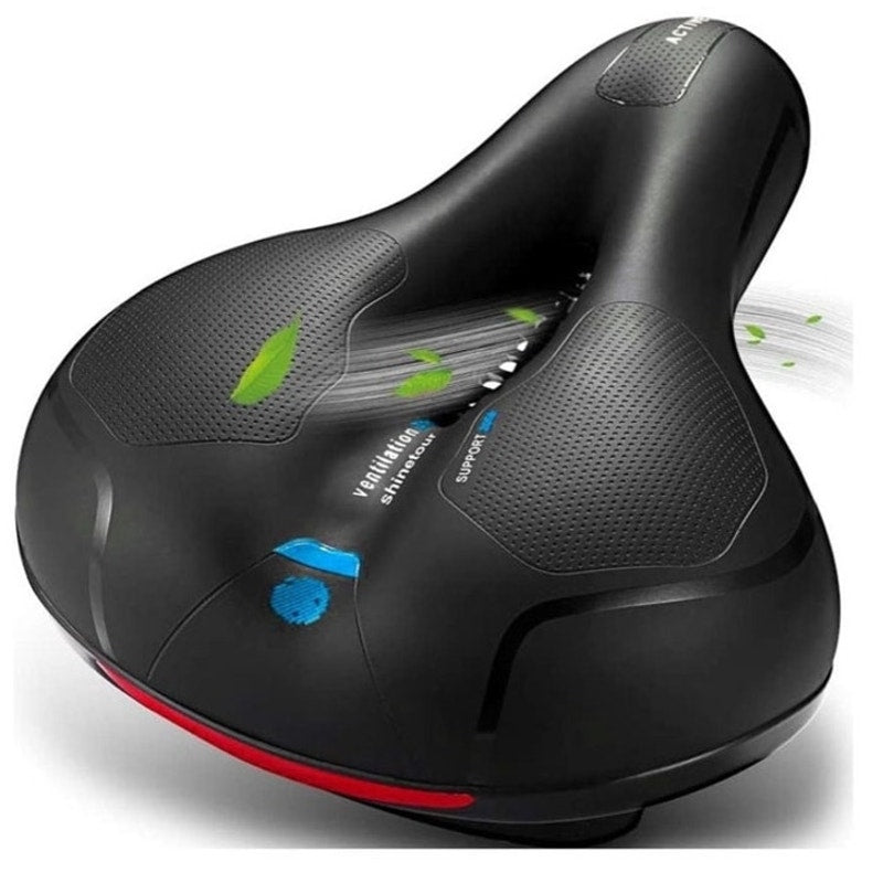 BRAND NEW Black Bicycle Memory Foam Cushion Shock Absorbing Waterproof Bike Seat