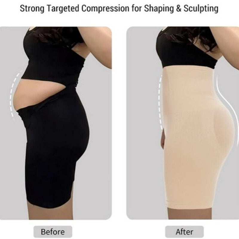 NWT ~ Shapewear High Waist Tummy Control Shorts Body Shaper Thigh Slimmer LARGE