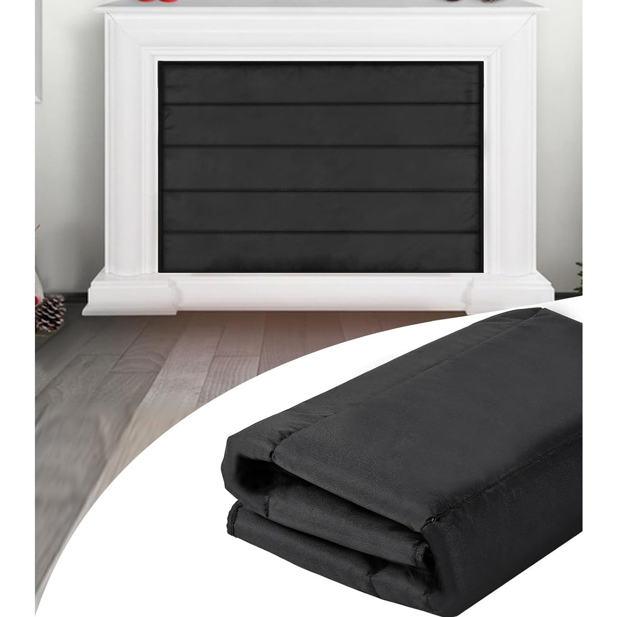 BRAND NEW ~ Magnetic Fireplace Blanket Heat Loss Draft Stopper ~ 39" x 28"