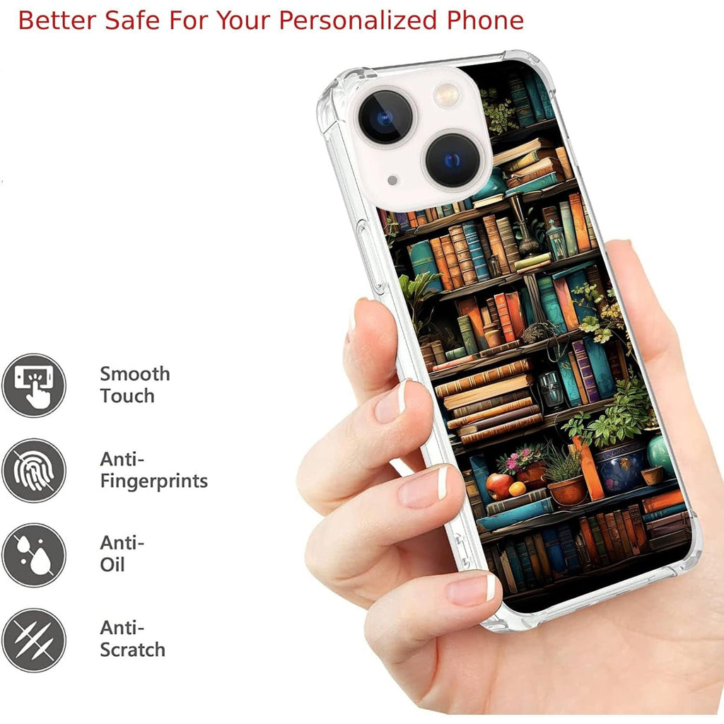 NWT ~ iPhone 14 Silicone Shockproof TPU Bumper Anti Scratch Book Art Case