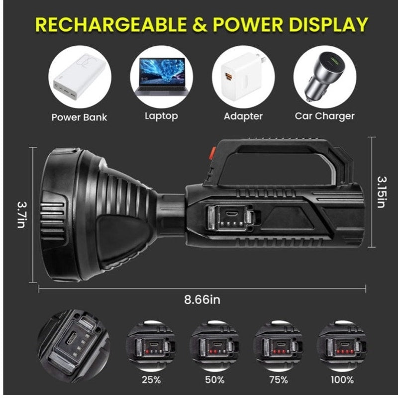 BRAND NEW ~ Rechargeable Waterproof 50000 Lumens Super Bright LED Flashlight