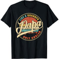 NWT ~ Black PAPA Cool Grandpa T-Shirt Top ~ Men's Size 2X (XXL)