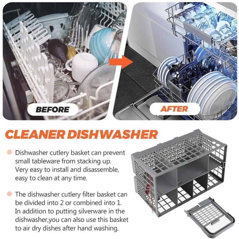 BRAND NEW ~ Universal Dishwasher Cutlery Silverware Filter Basket Replacement