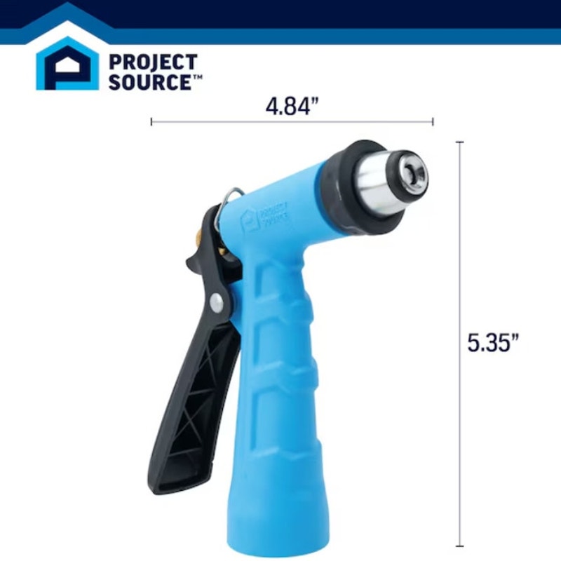 BRAND NEW ~ Bright Blue Project Source Melnor 2 Pattern Rear Trigger Hose Nozzle