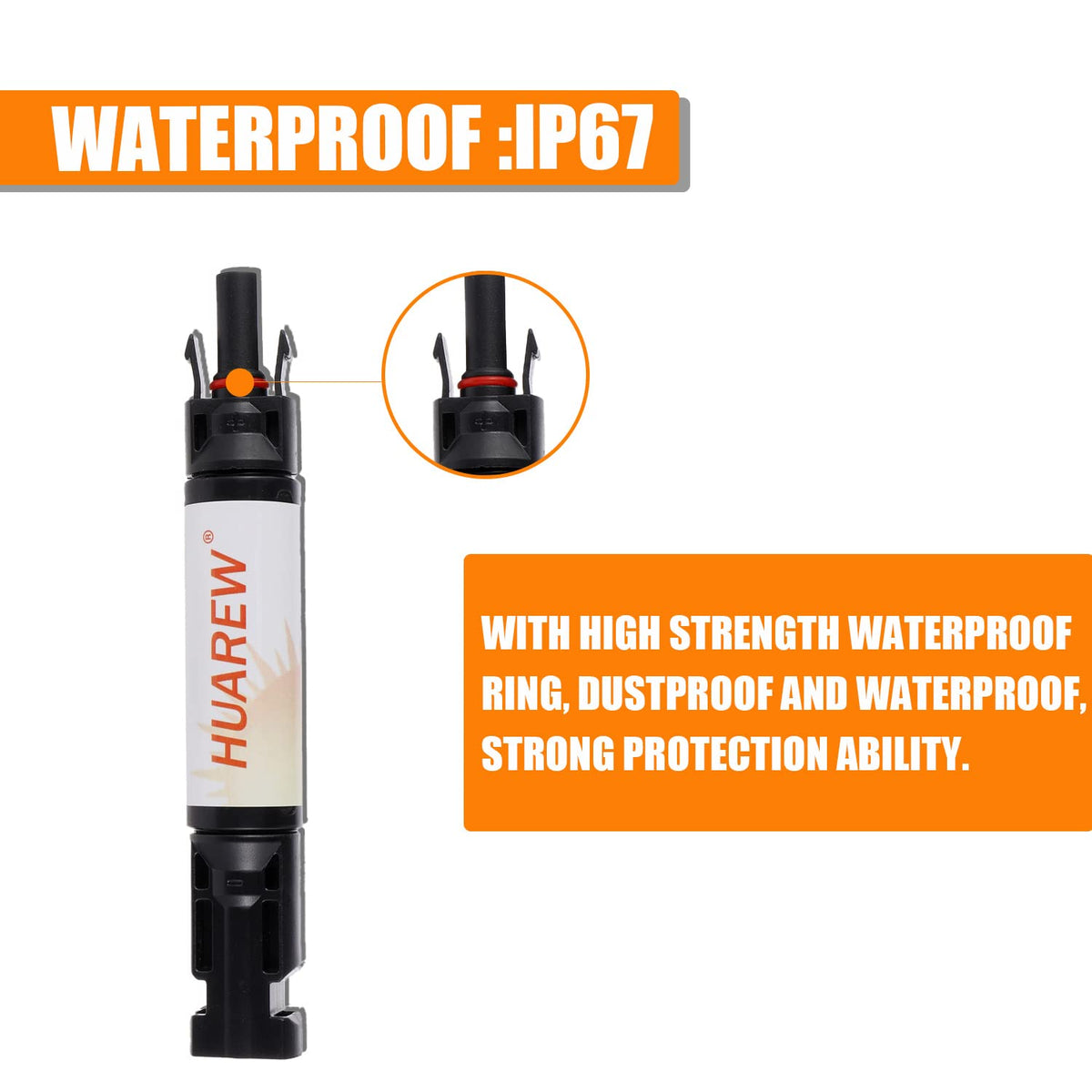 NWT ~ Set/ 2 ~ Fuse & 30A Solar Fuse Holder IP67 Waterproof Black