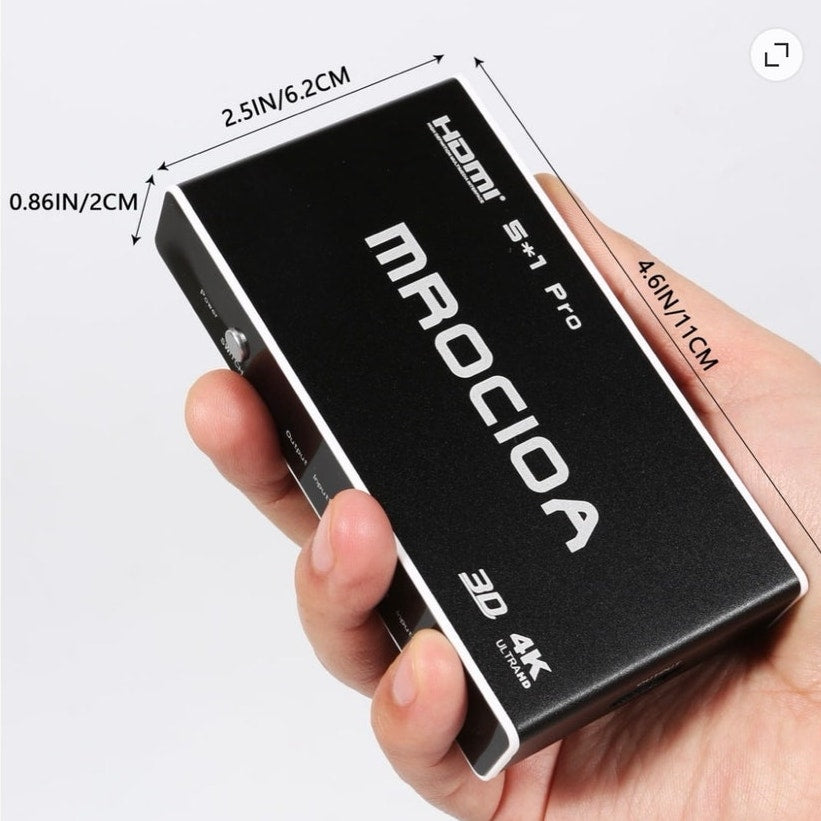 BRAND NEW ~ 4K 60Hz HDMI 2.0 Switch Box with ARC Splitter with IR Remote