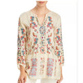 NWT ~ JOHNNY WAS Akira Embroidered Boho Biya Bohemian Blouse ~ Plus Size XXL