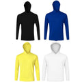 BRAND NEW ~ 4 Men's Blue White Black Yellow Lightweight Activewear Hoodies ~ 2X