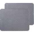 BRAND NEW ~ Set/ 2 Silicone Flexible Dish Drying Sink Mat  Extra Large 24" x 18"