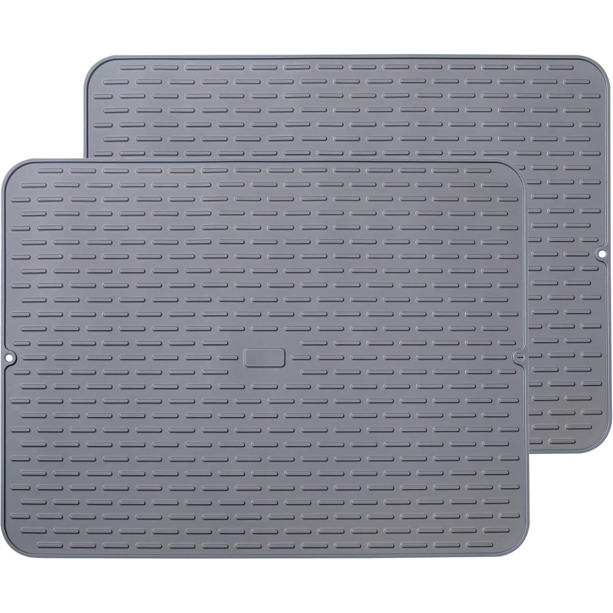 BRAND NEW ~ Set/ 2 Silicone Flexible Dish Drying Sink Mat  Extra Large 24" x 18"