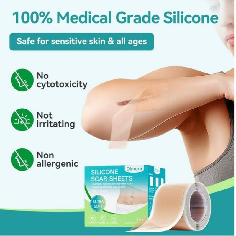 BRAND NEW ~ Waterproof Medical Silicone Untra-thin Scar Removal Tape Sheets