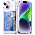 NWT ~ Set/ 3 iPhone15 Pro Clear Wallet Case Phone & Credit Card License Holder