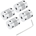 BRAND NEW ~ 4Pcs 4mm to 5mm Aluminum Alloy Shaft Coupling Motor Joint Connector