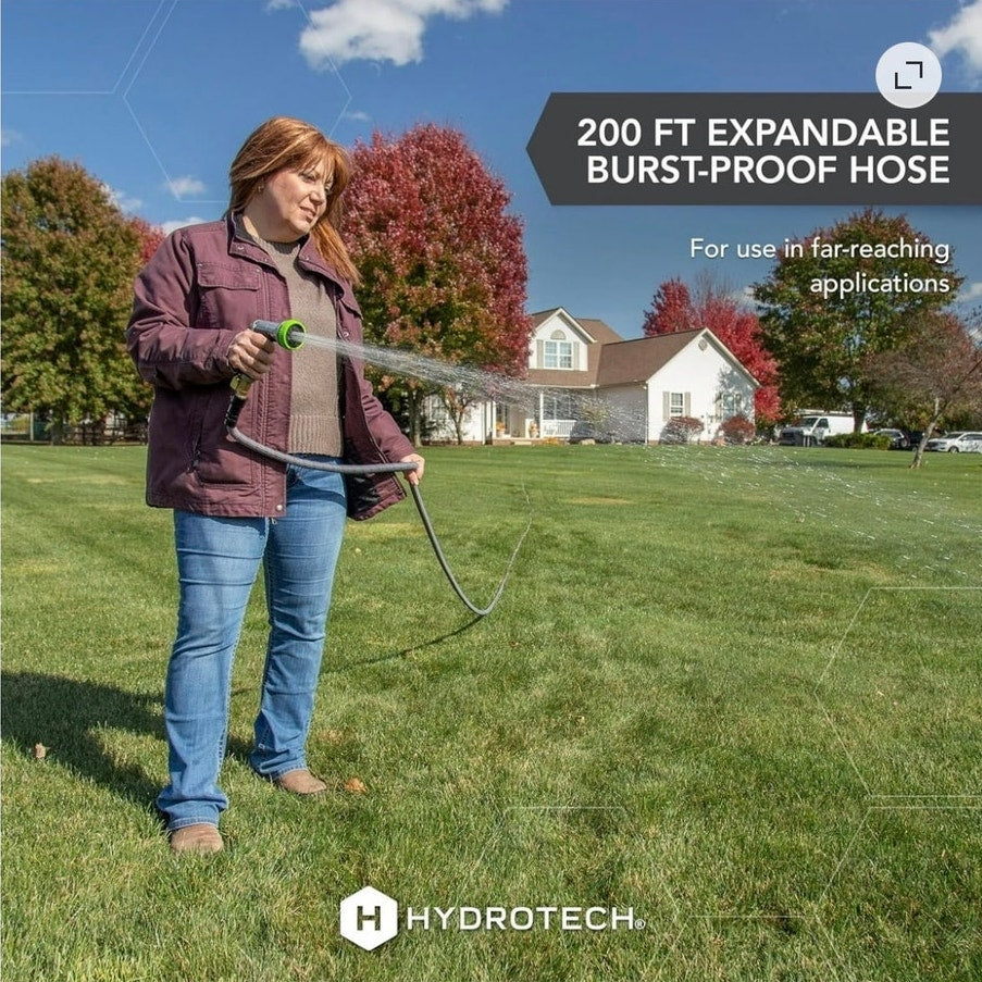 BRAND NEW ~ NWT ~ HydroTech 5/8" Diameter x 200 ft Expandable Burst Proof Hose