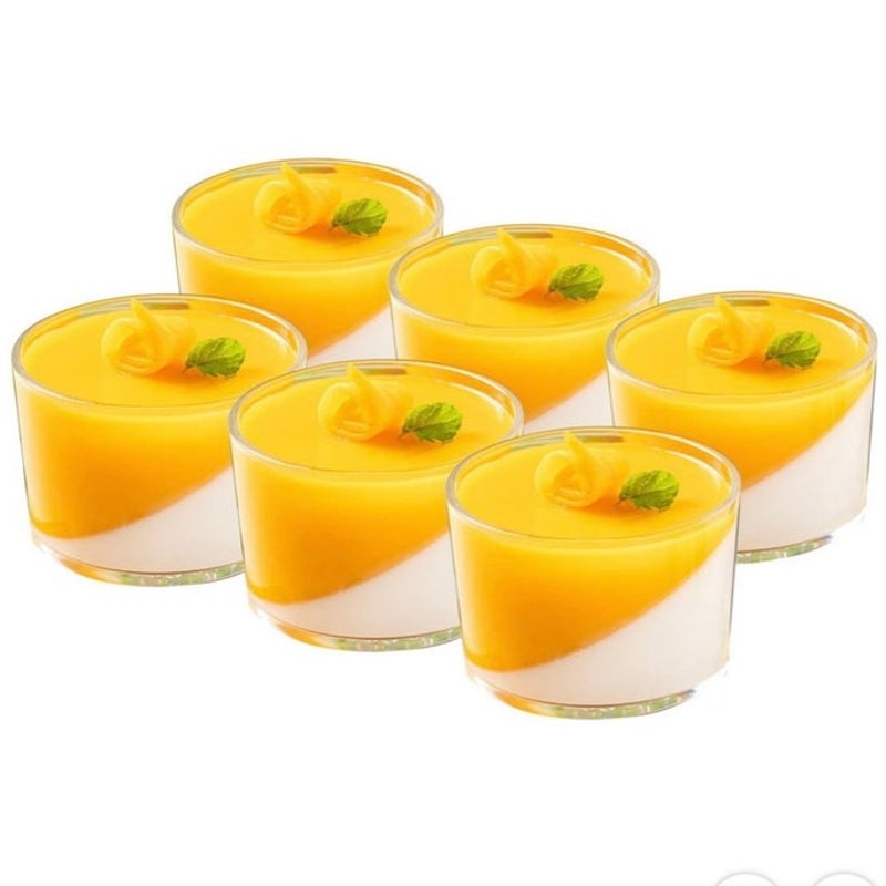 BRAND NEW ~ Set of 6 Oven-Safe Glass Ramekins 4 oz Dessert Bowls