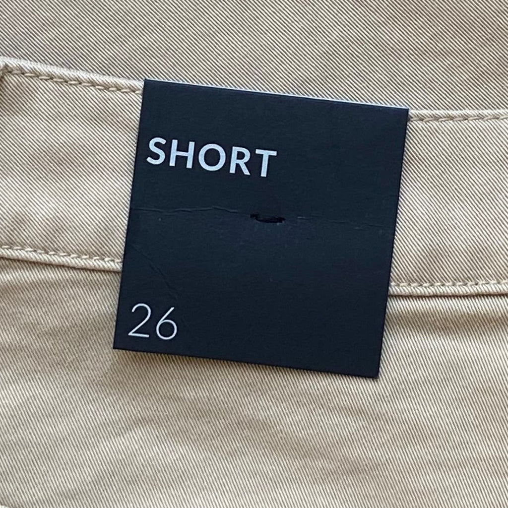 NWT ~ LANE BRYANT Tan Khaki Short Shorts Foldable Cuff ~ Women's Plus Size 26