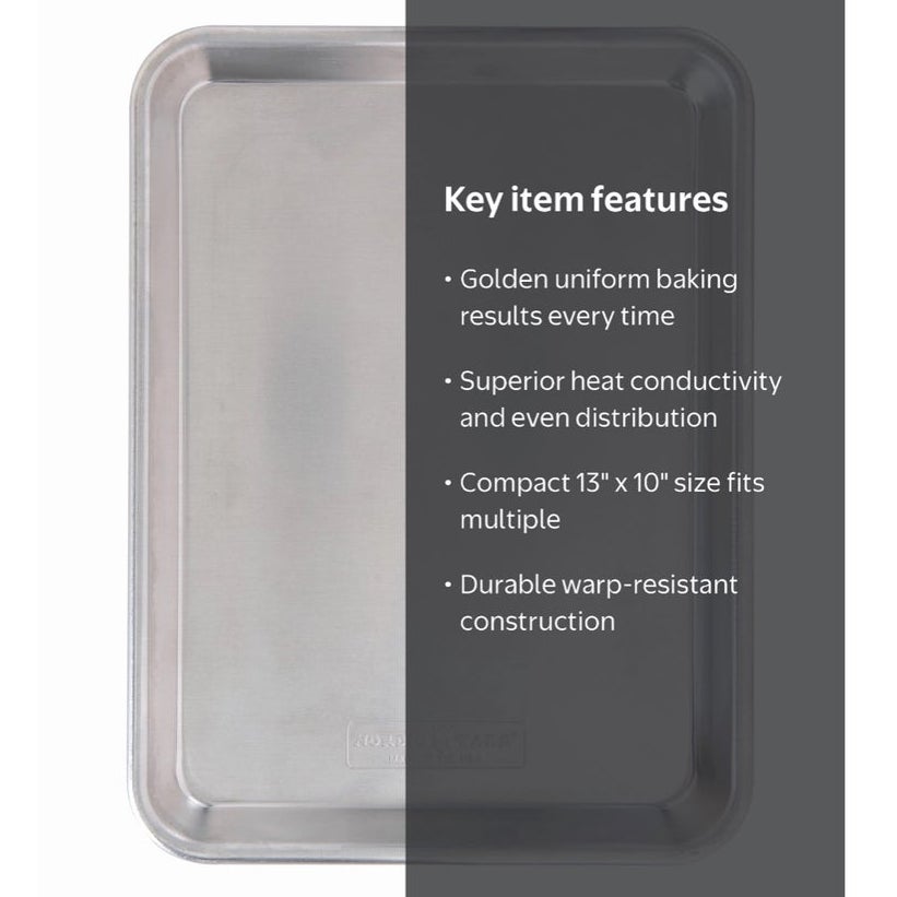 BRAND NEW ~ 13" x 10" Rectangular Aluminum Quarter Cookie & Baking Sheet Pan.
