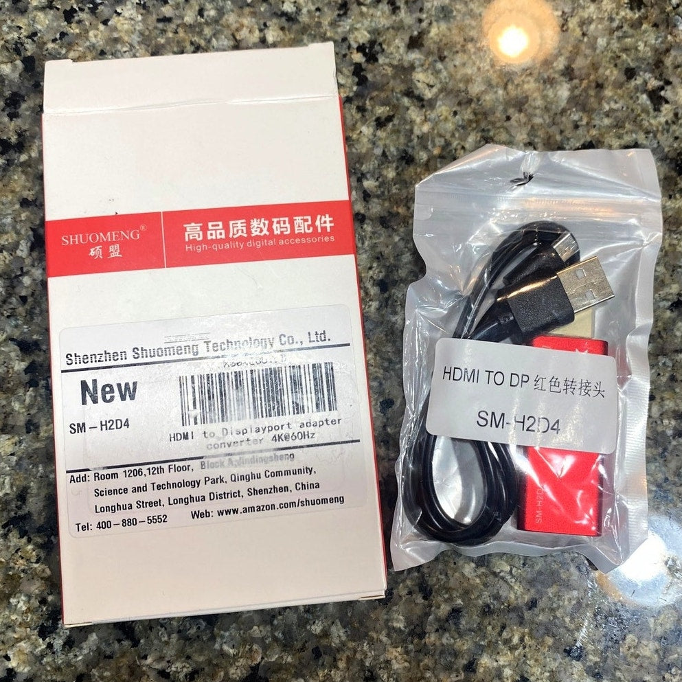 BRAND NEW ~ HDMI to Displayport Adapter Converter 4K@60Hz