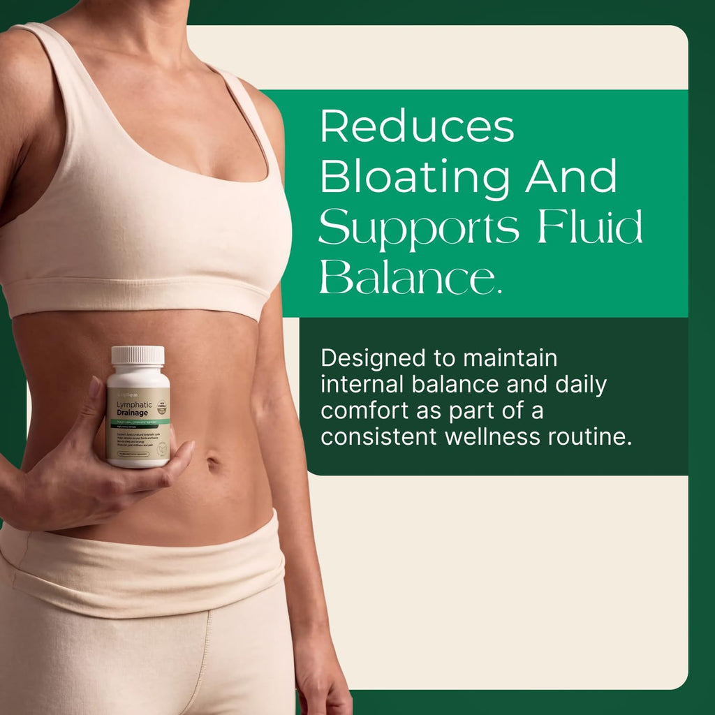 BRAND NEW ~ NWT ~ Lymphatic Drainage Supplement Reduces Bloating ~ 60 Capsules