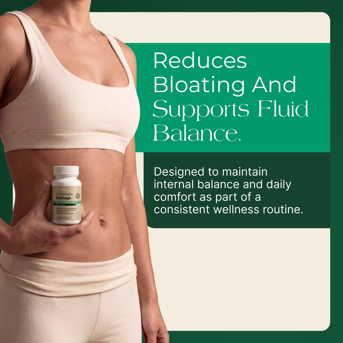 BRAND NEW ~ NWT ~ Lymphatic Drainage Supplement Reduces Bloating ~ 60 Capsules