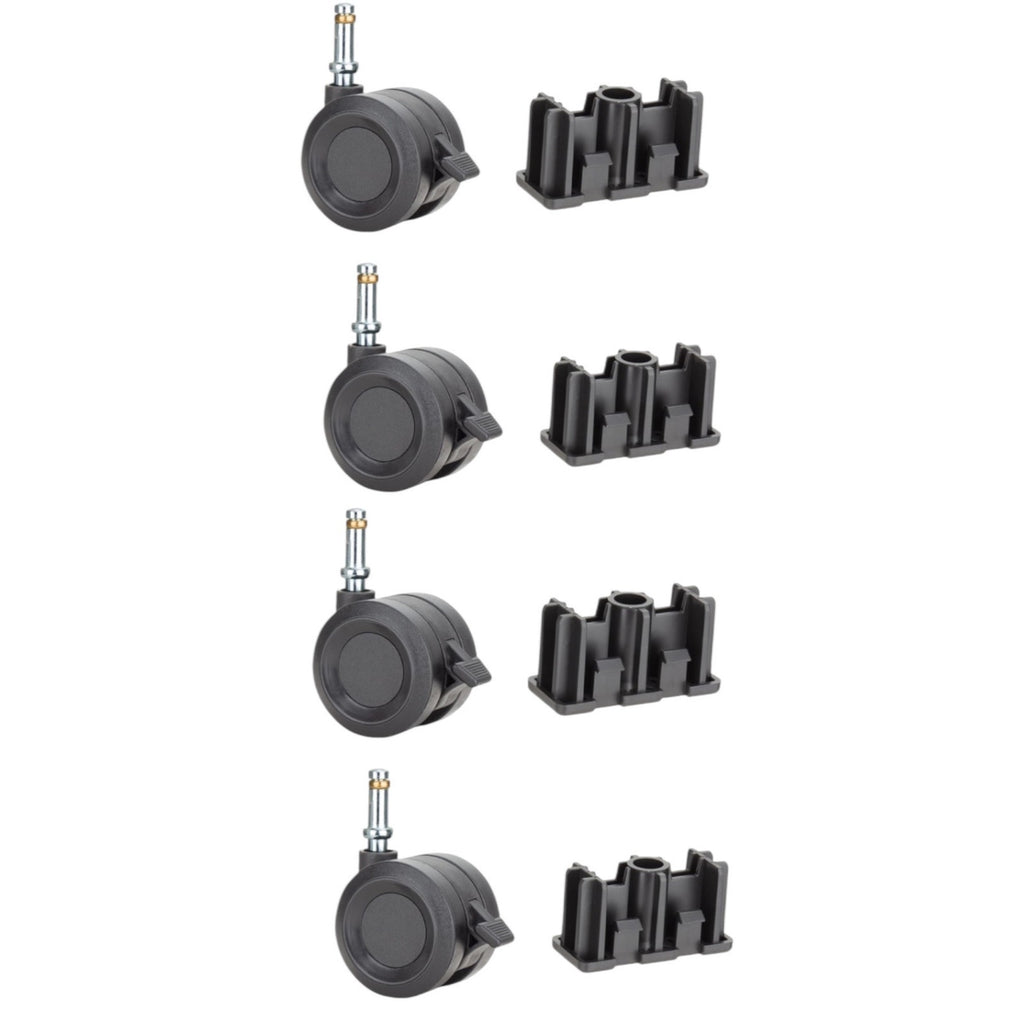 BRAND NEW ~ 2 Sets Grill Wheels & Caster Inserts 67066 Weber Replacement Parts