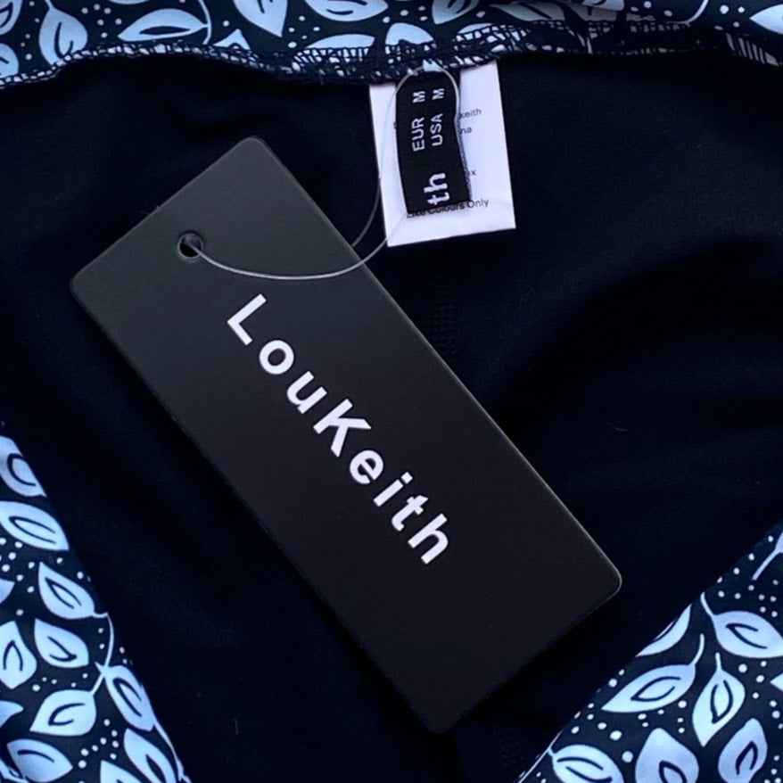 NWT ~ LouKeith Blue & Black Activewear Skort Golf Tennis Mini Skirt ~ Women's M