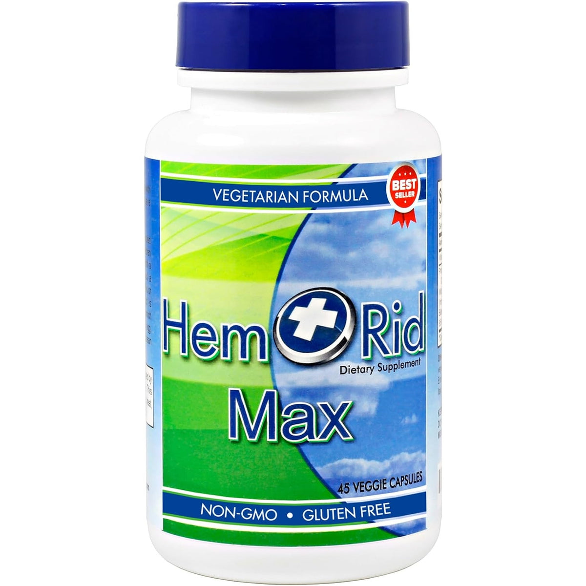 BRAND NEW ~ 9 Bottles HemRid Max Hemorrhoid Relief ~ 405 Veggie Capsules