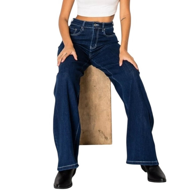 NWT ~ Canana Wide Leg Denim Blue Jeans Retail $79.99 ~ Women's Plus Size 16W