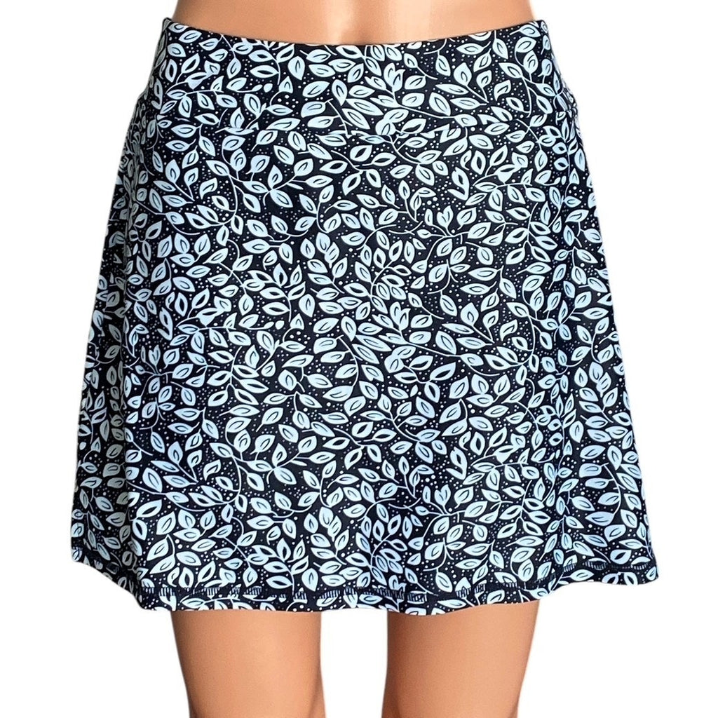 NWT ~ LouKeith Blue & Black Activewear Skort Golf Tennis Mini Skirt ~ Women's M