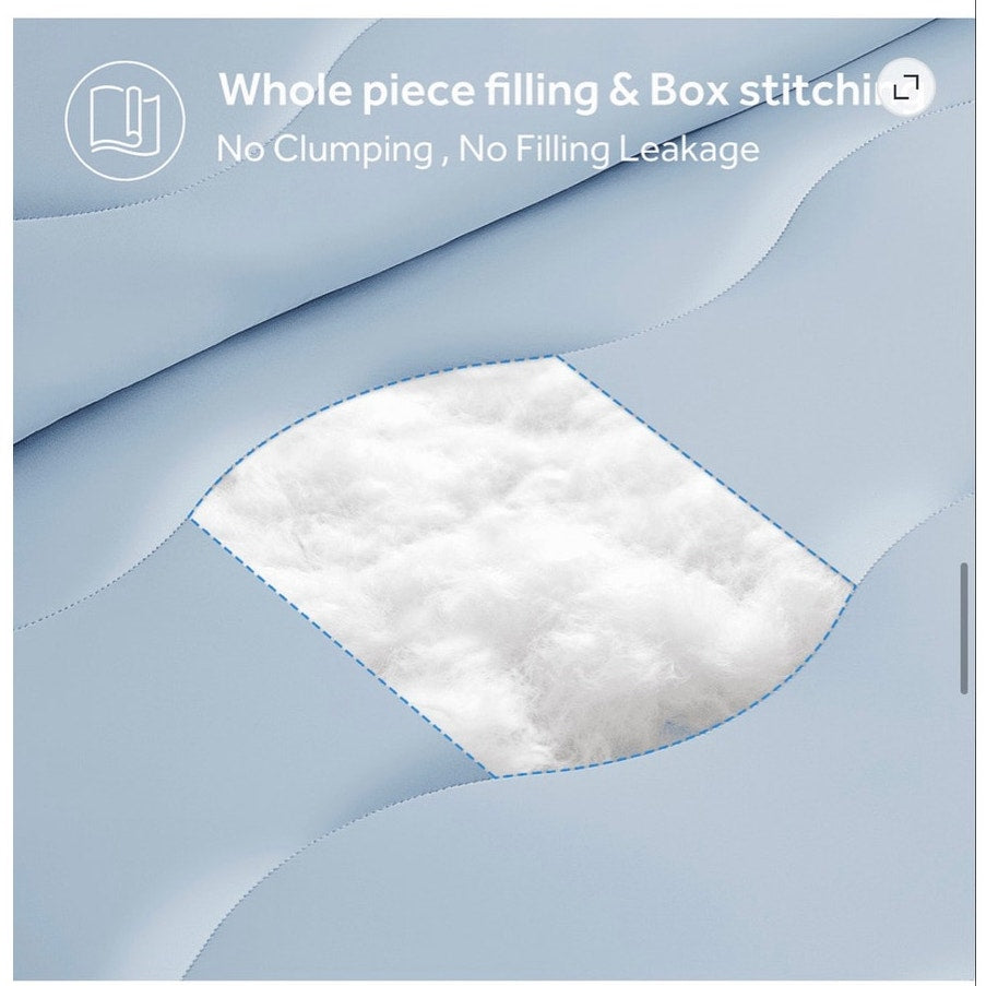 BRAND NEW ~ Blue QUEEN Size Cooling Double Sided Lightweight Blanket Comforter