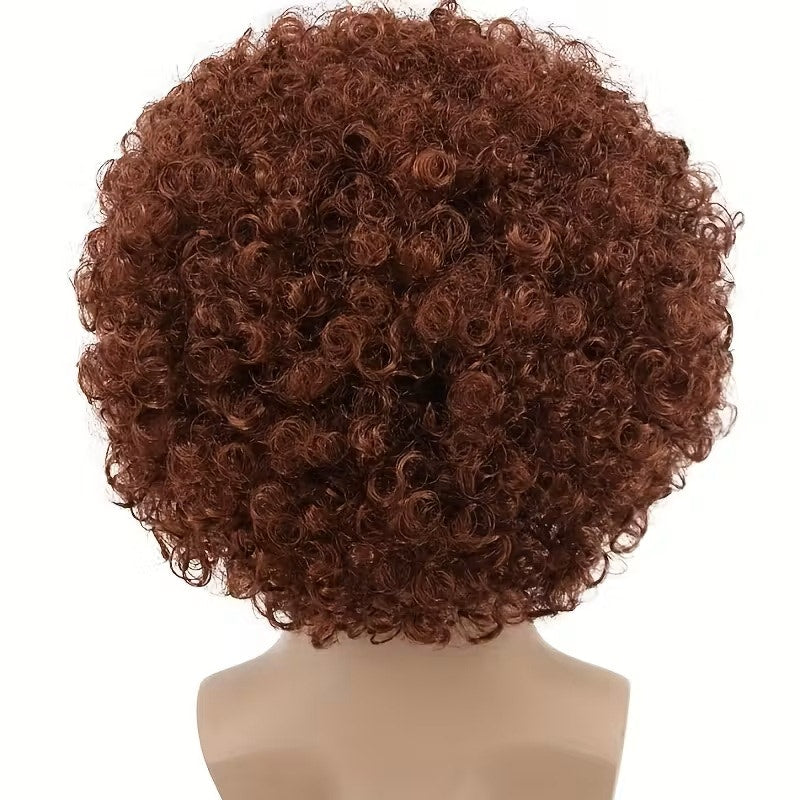 NWT ~ Women's Red Curly Afro Wig ~ Halloween Cosplay Costume