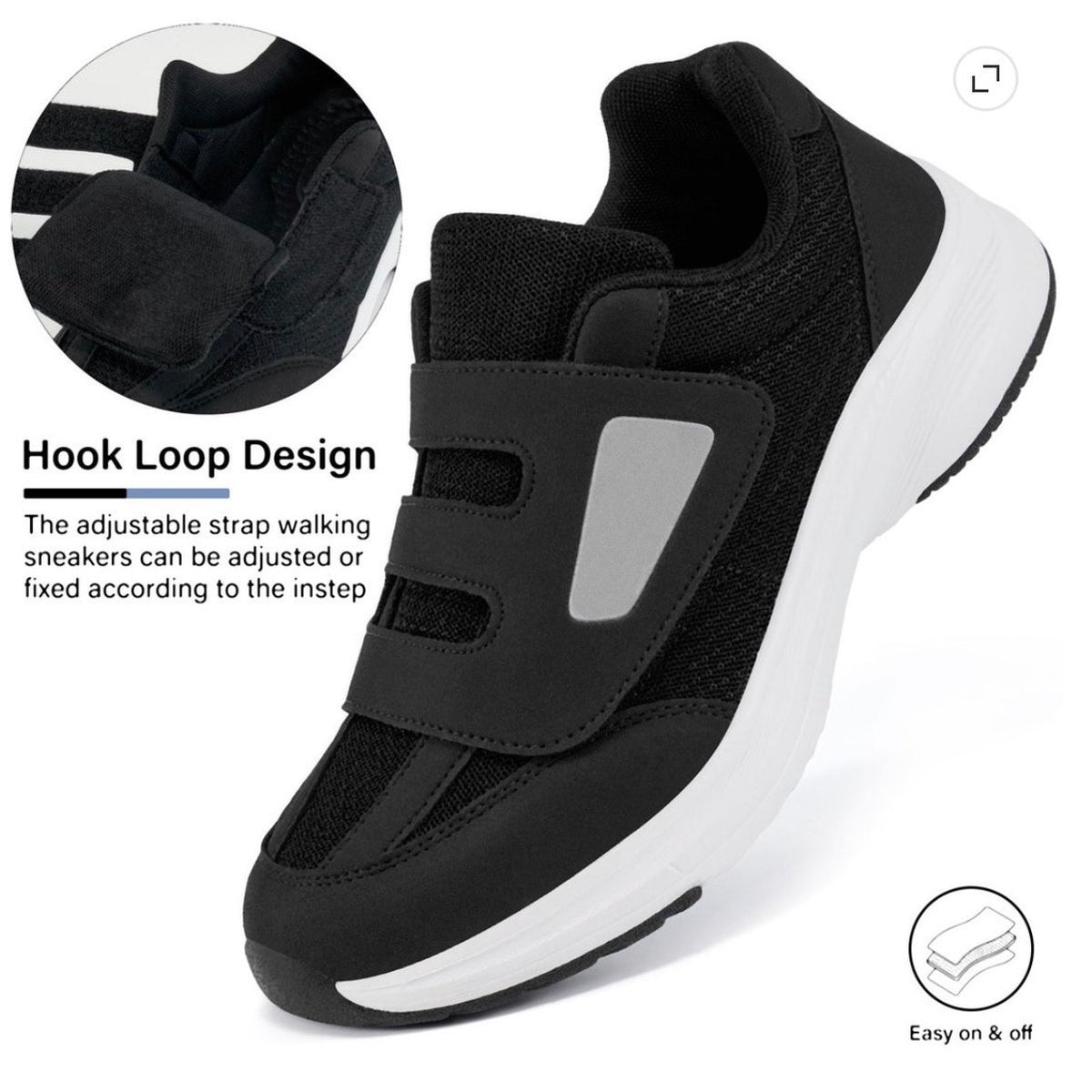 BRAND NEW ~ Women's Black & White Breathable Running Sneakers Shoes ~ 10