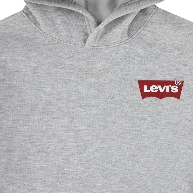 NWT ~ Unisex Youth Gray LEVI'S Graphic Pullover Hoodie Sweatshirt ~ Boys Girls L