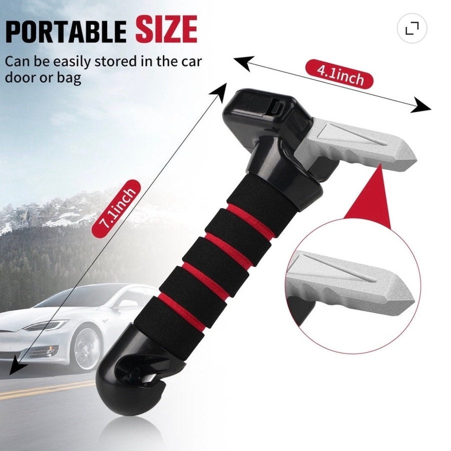 BRAND NEW ~ 4 in 1 Vehicle Car Support Assist Handle LED Light Seatbelt Cutter