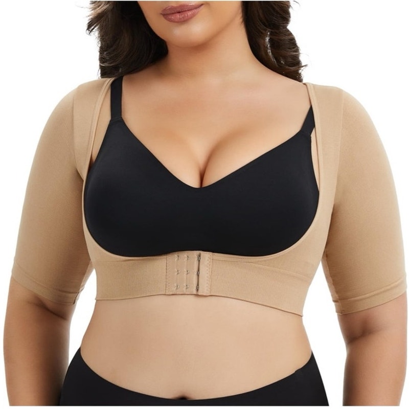 NWT Plus Size Shapewear Upper Arm Shaper Short Sleeve Slimmer Compression Top 1X