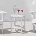 BRAND NEW ~ White Outdoor All Weather Poly Lumber Adirondack Square End Table