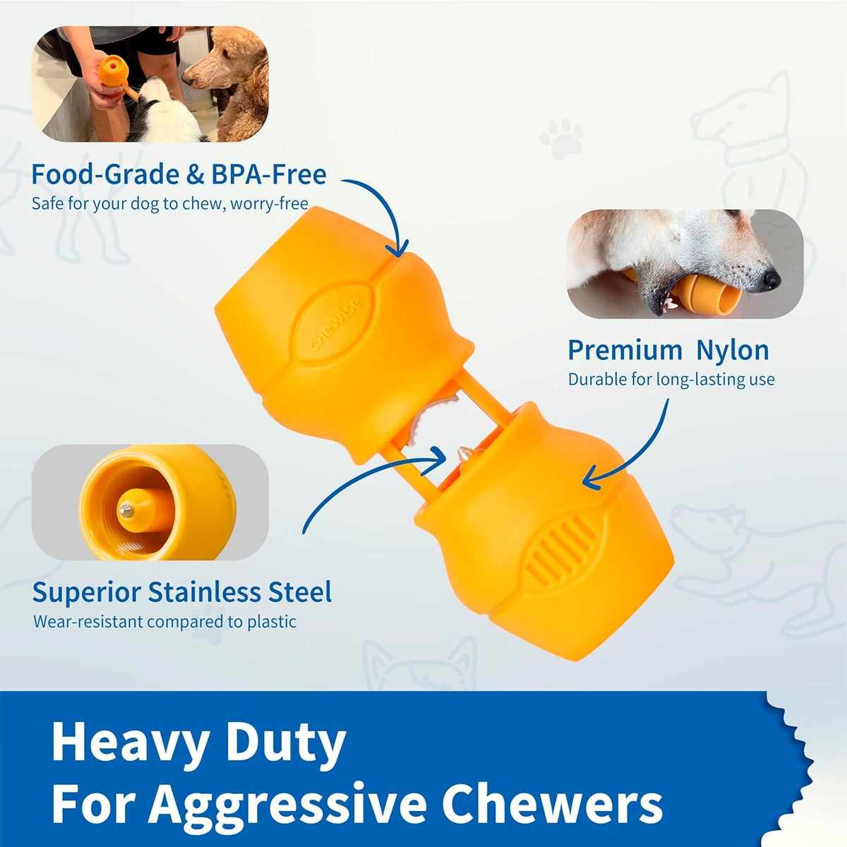 BRAND NEW ~ PetClan Chewise Heavy Duty Secure Rawhide Bully Stick Holder