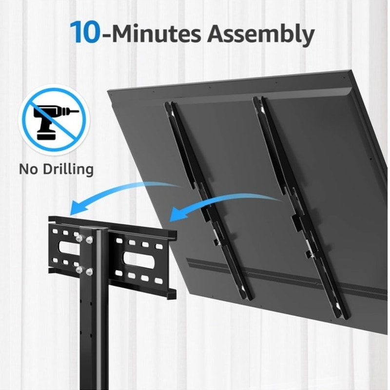 BRAND NEW ~ Universal Tabletop TV Stand 24-60" Flat Screens Desktop TV Base