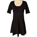 NWT ~ CANDIE'S Metallic Black Knit Swing Bodycon Dress ~ Women's Size SMALL