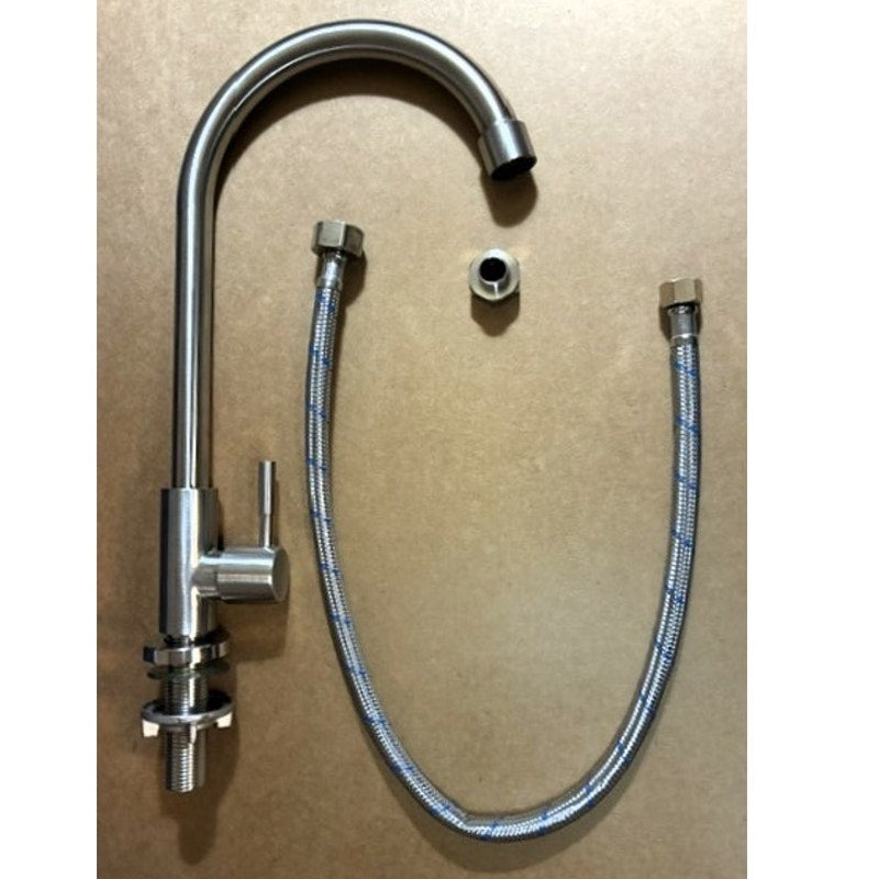 BRAND NEW ~ Cold Water Only Faucet SUS304 Stainless Steel Faucet Kitchen Sink